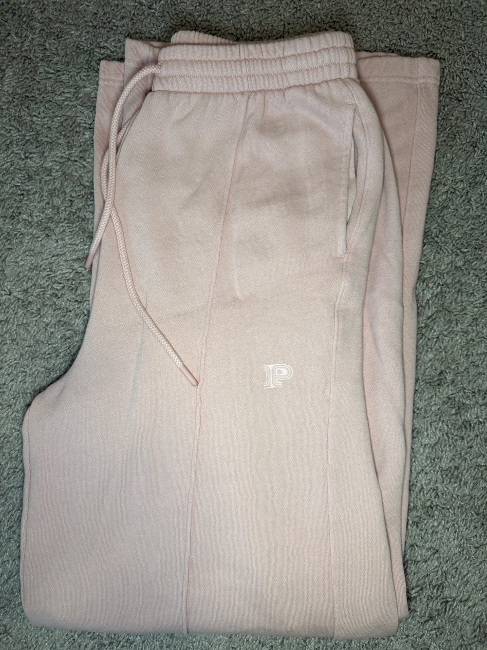 PINK Victoria's Secret Blush Pink Girls' Drawstring Joggers MEDIUM - Picture 3 of 4